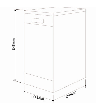 Lavavajillas KROMSLINE 45 cm Inox | Compacto y Elegante