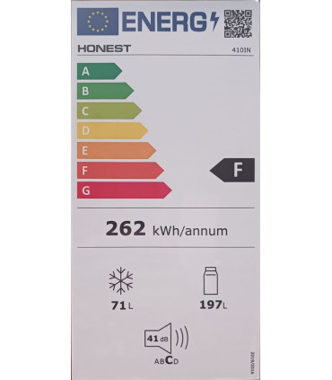 Frigorífico Combi HONEST Inox 55x180 cm A+ | Compacto y Eficiente