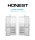 Frigorífico Combi HONEST Inox 60x185 cm Inverter No Frost