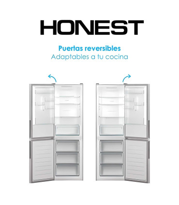 Frigorífico Combi HONEST Inox 60x185 cm Inverter No Frost
