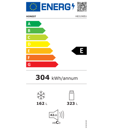 Frigorífico Americano HONEST Estilo Francés 83 cm Inverter No Frost